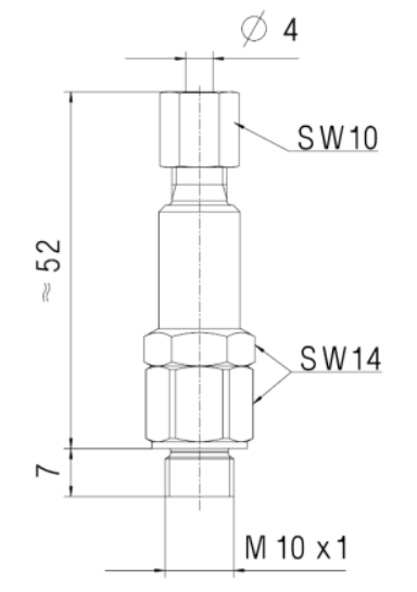 Dozownik jednoliniowy oleju i smaru 100mm3 1/8"