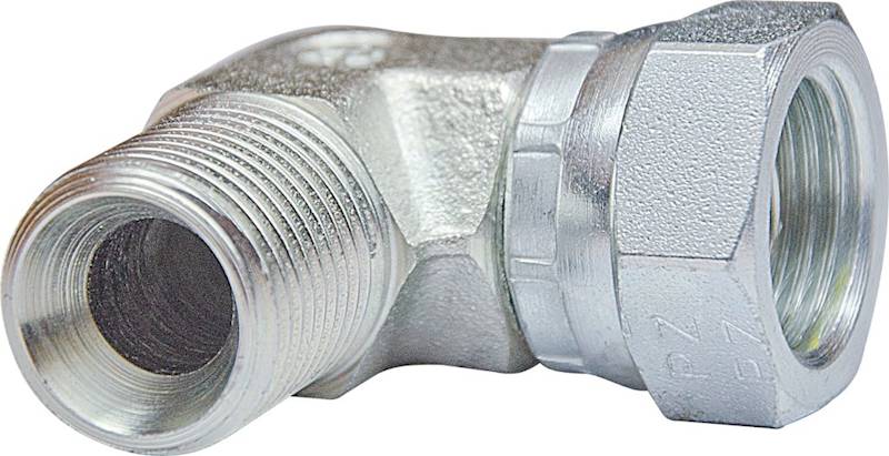 3/8" BSP Kolanko 45* z nakretką