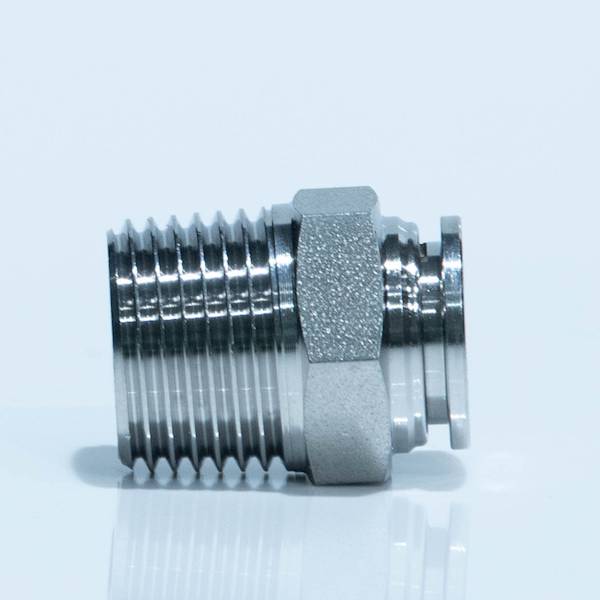 Złączka 3/8"GZ-6mm złącze proste wtykowe inox