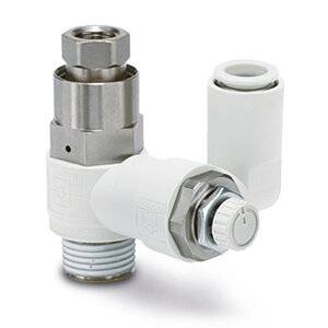 Zawór wtykowy dławiąco zwrotny wąż 12mm SMC STEROW