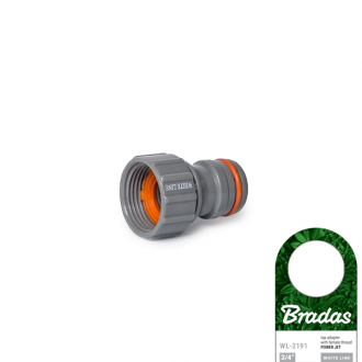 Końcówka na kran 1" WHITE LINE POWER JET GW