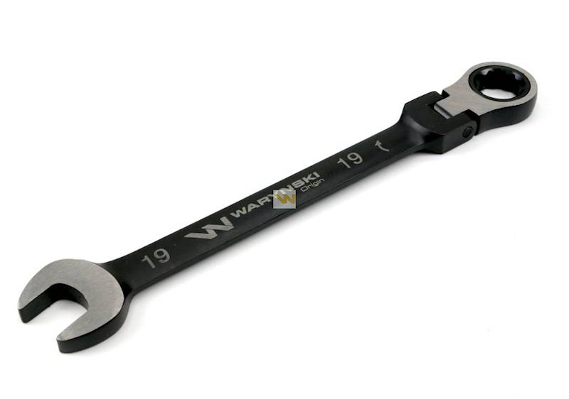 Klucz płasko-oczkowy 22mm z grzechotką i przegubem