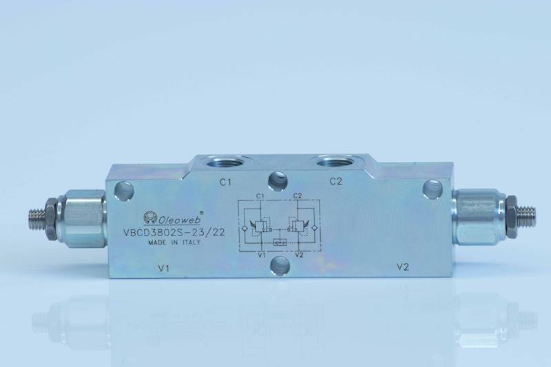 Zawór przeciążeniowo-blokujący VBCD 3/8" 210Bar