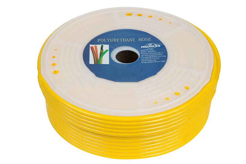 WĄŻ PNEUMATYCZNY POLIURETANOWY PU 4x2,5 żółty