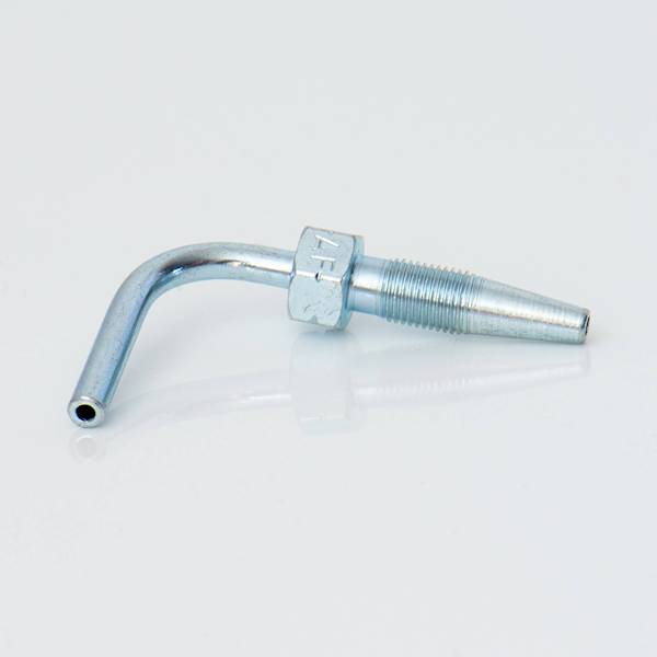 Końcówka rurkowa skręcana Fi 8 90° 6,3x11,3 L=55