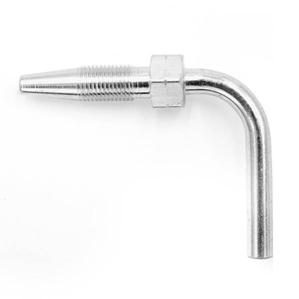 Końcówka rurkowa skręcana Fi 8 90° 6,3x11,3 L=55