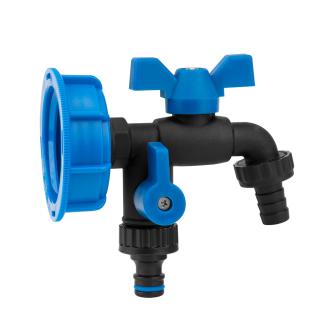 Kran nylonowy IBCS60x6 BLACK RAVEN GZ 2x3/4"