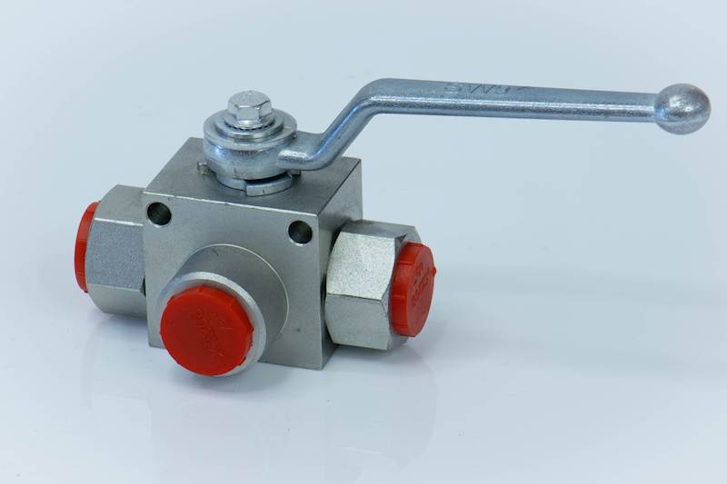 Zawór trójdrożny 3/8" "T" z otworami montażowymi