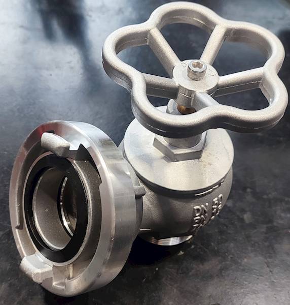 Zawór hydrantowy 25 1" GZ aluminium z nasadą 90'