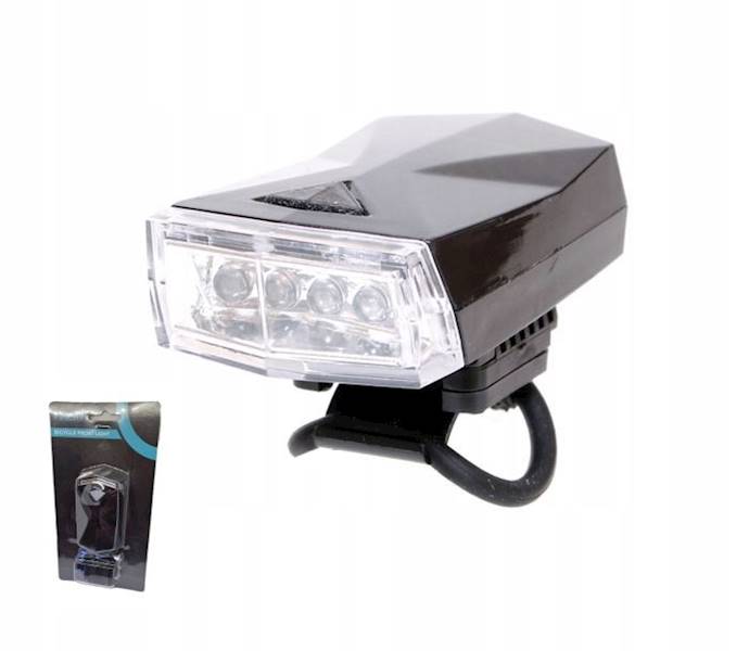 Lampka przód VERSO 4-LED gumki czarna