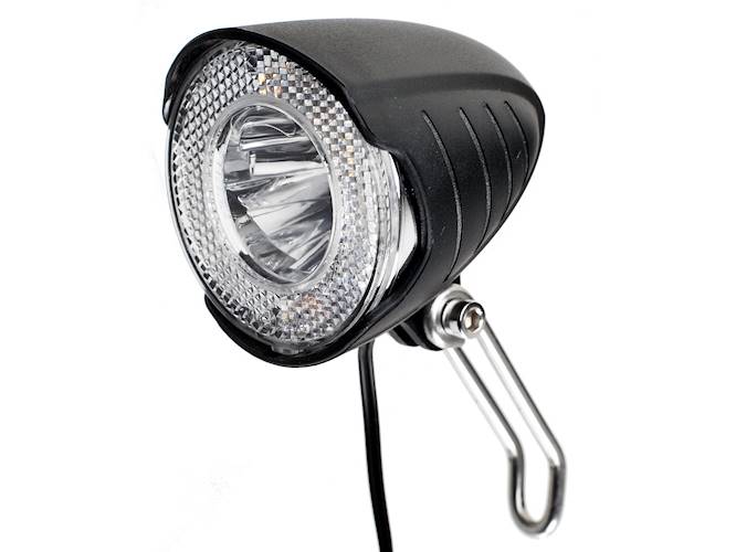 Lampka przód widelec 1 Watt 15 LUX z podtrzymaniem