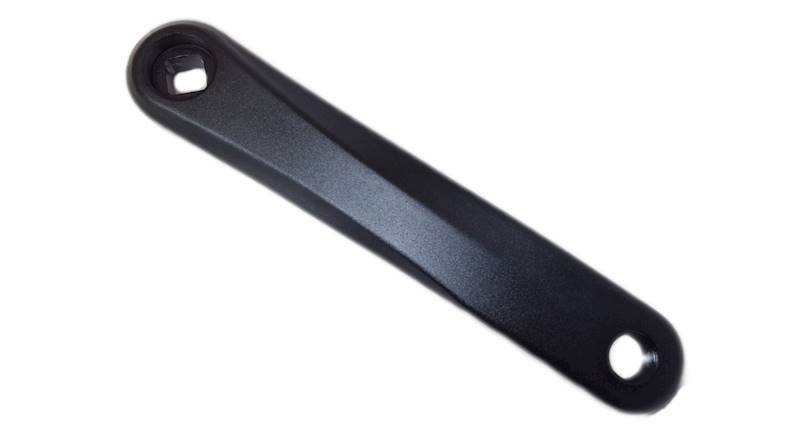 Korba lewa 170mm aluminiowa wypukła czarna