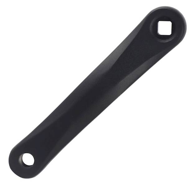 Korba lewa 170mm aluminiowa czarna