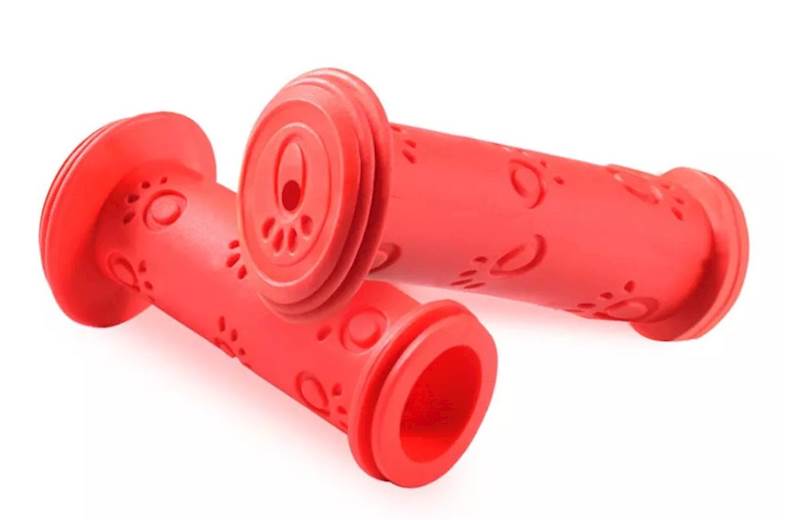Chwyty kierownicy SUPER SOFT KIDS 115mm czerwone