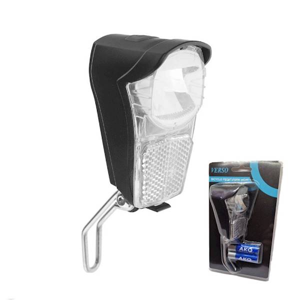 Lampka przód na widelec VERSO 1 Watt 20 LUX bat.