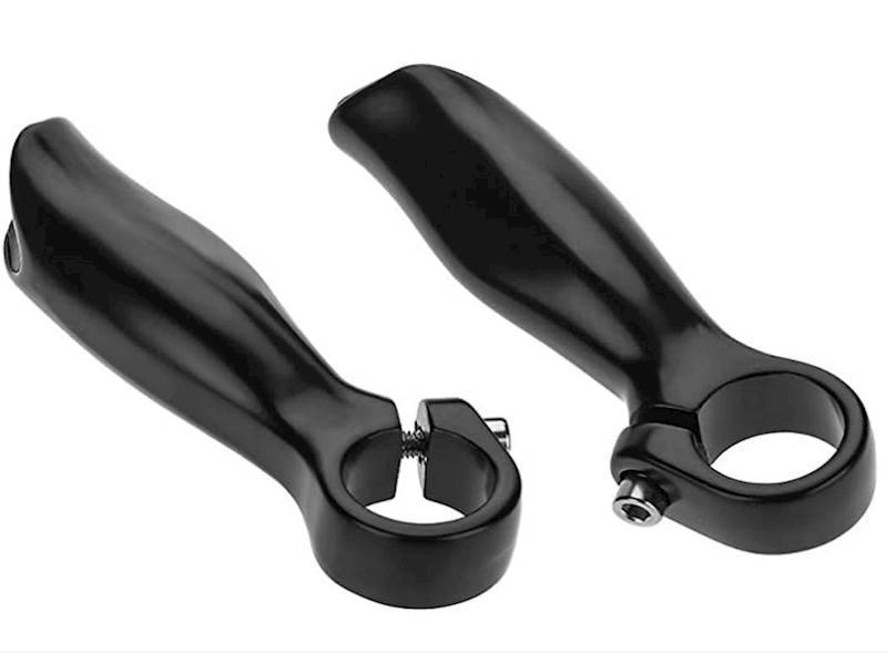 Rogi kierownicy VERSO RACE aluminiowe czarny mat