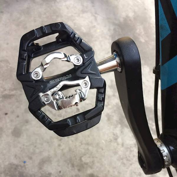 Pedały ZERAY 109S MTB CR-MO maszynowe SPD BLACK