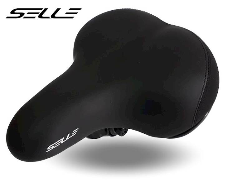 Siodło SELLE City VELVET czarne+ tył Welur 250x210