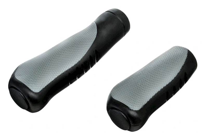 Chwyty kierownicy WAVE 135/92mm czarno/szary