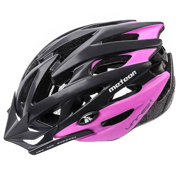 KASK ROWEROWY METEOR MV29 DRIZZLE black/pink 58-61