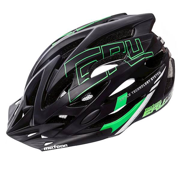 KASK ROWEROWY METEOR Gruver L 58-61 cm black/green
