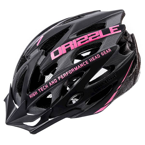 KASK ROWEROWY METEOR MV29 DRIZZLE black/pink 58-61