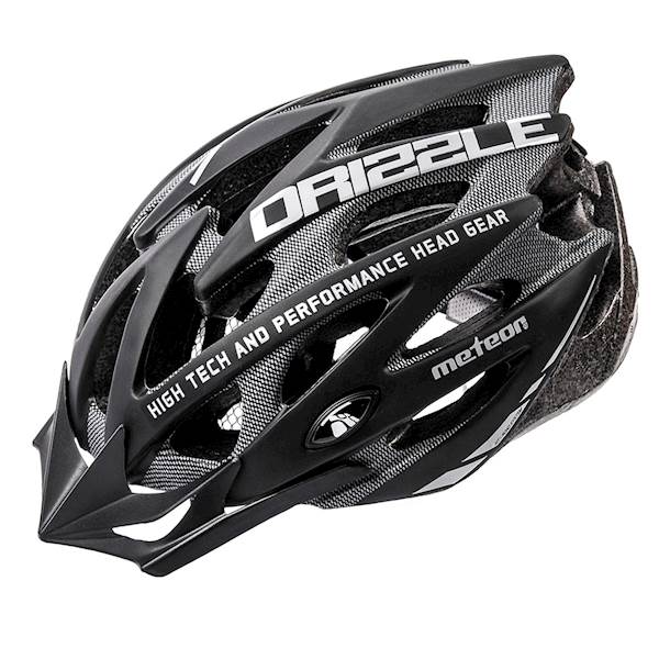 KASK ROWEROWY METEOR DRIZZLE black/grey L 58-61