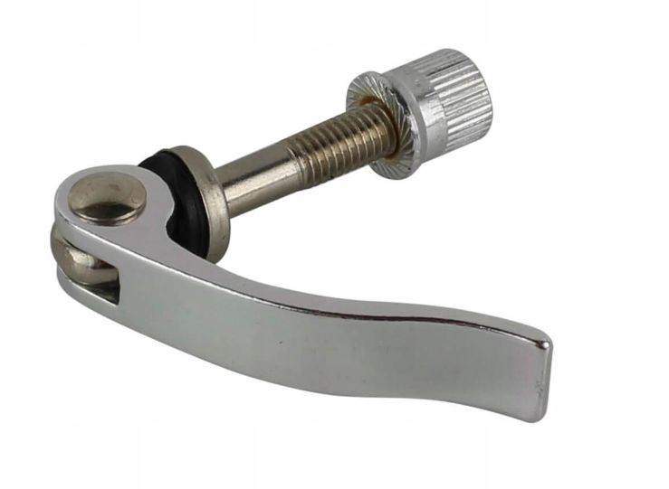 Zamykacz siodła alu szpilka srebrny M8x60mm