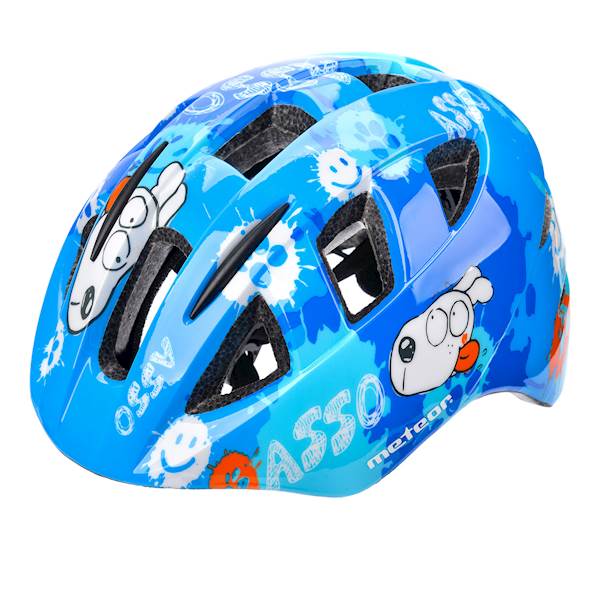 Kask rowerowy Meteor PNY11 S 43-48 cm Dogs niebies