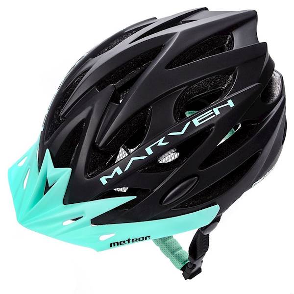 Kask rowerowy Meteor Marven L 58-61 cm czarny/mięt