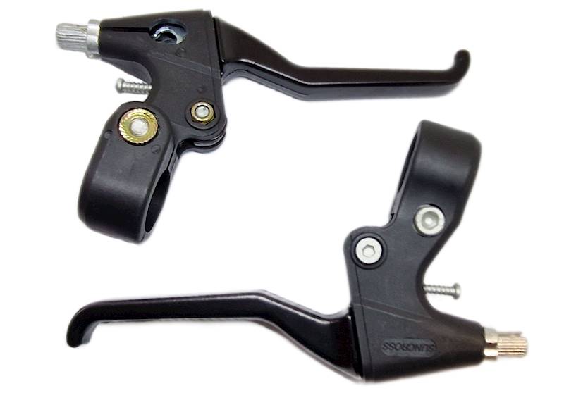 Klamki hamulca V-BREAK alu/pcv / all black