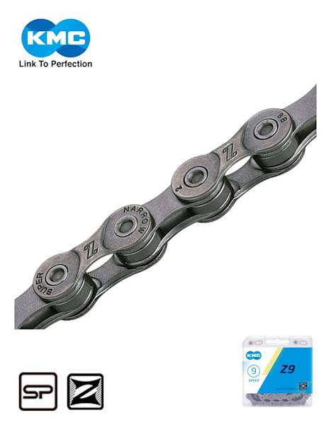 Łańcuch KMC Z9 1/2x11/116x116L gray BOX