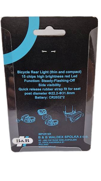 Lampka tył VERSO 15 chips LEDs 2f