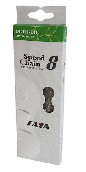 Łańcuch 8 speed OCTO-DH silver/silver 116ogiw