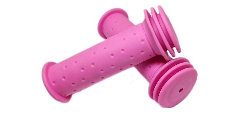 Chwyty kierownicy SUPER SOFT KIDS 100mm różowe