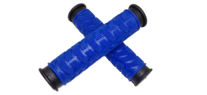 Chwyty kierownicy 125mm niebieskie OEM