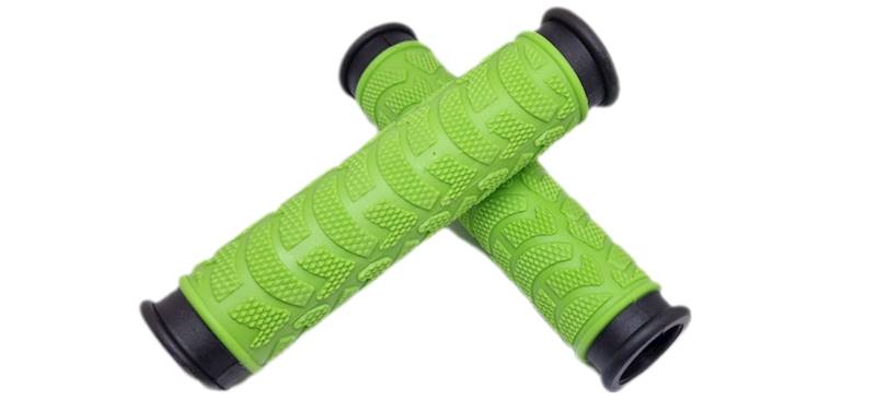 Chwyty kierownicy 125mm zielone OEM