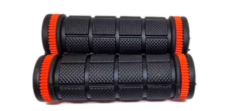 Chwyty kierownicy GRIPSHIFT SOFT 95mm czarne/pomar