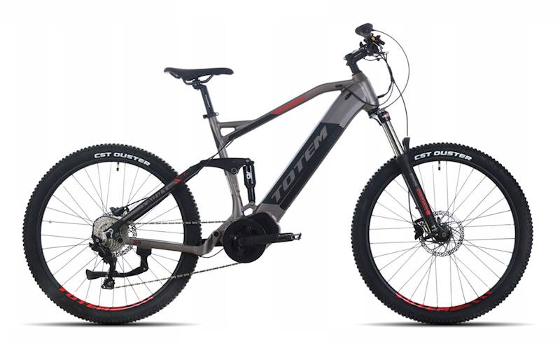 Rower 29" E-BIKE 18 CARRY PRO szaro-czarny