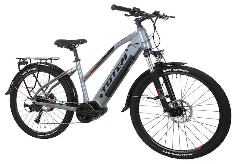Rower 27,5" E-BIKE 18 EXPLORER szaro-czarny