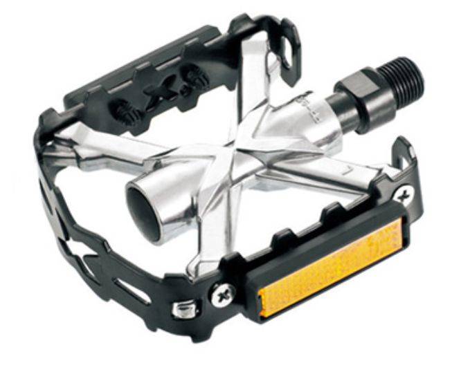 Pedały MTB MAXI 953ZP aluminiowe oś borowa CZARNE