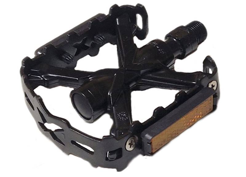 Pedały MTB MAXI 953ZP aluminiowe oś borowa CZARNE