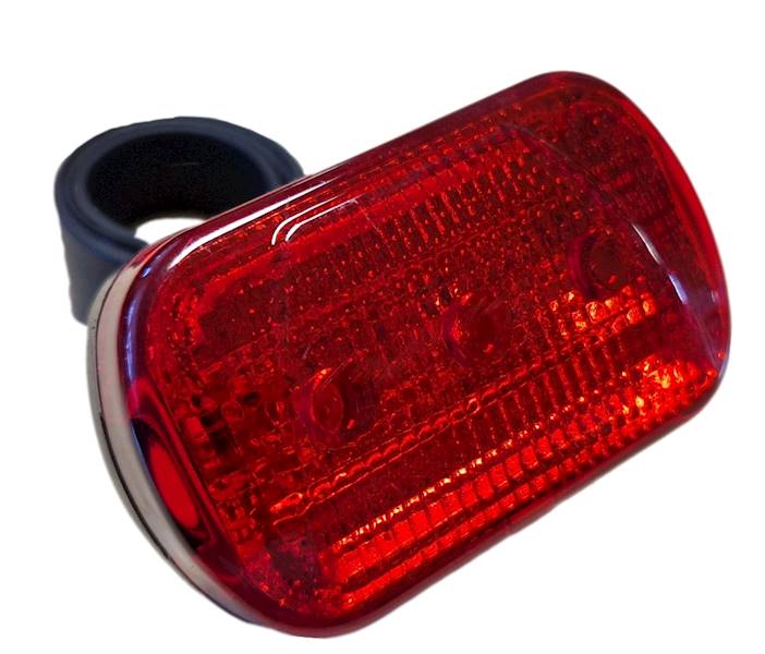 Lampka tył 3 LED 3-funkcje XC-305A