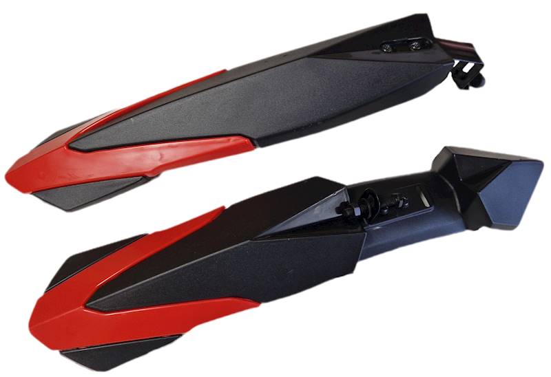Błotniki 20" KIDS - czarno/czerwone