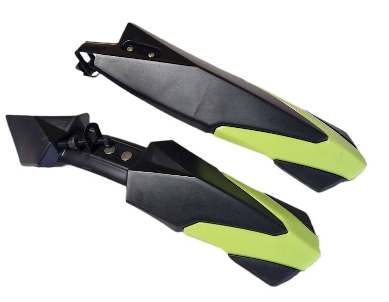 Błotniki 16" KIDS - czarno/zielony neon