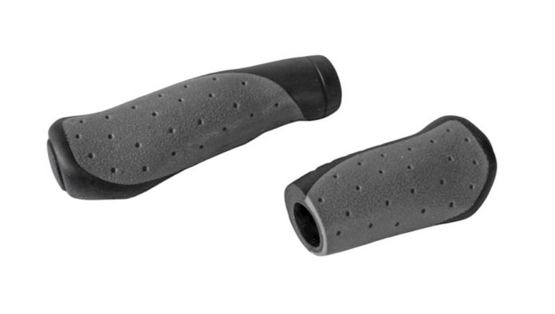 Chwyty kierownicy 2D WAVE 130+90mm czarno/szary