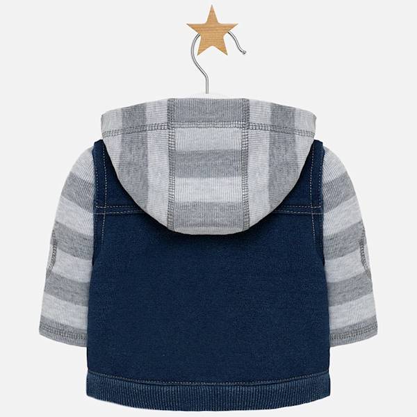 Kurtka łączona dzianina/denim 2415-5