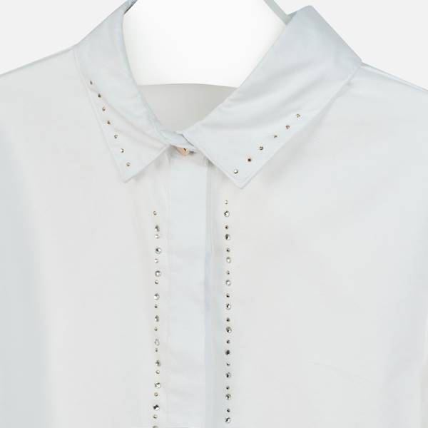 Bluzka oxford strass          7104-51