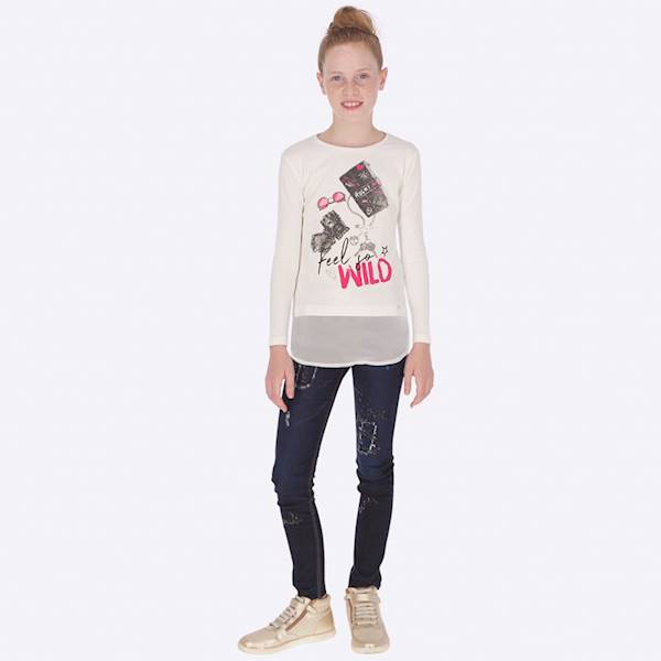 Spodnie długie jeans fantazja 7503-46