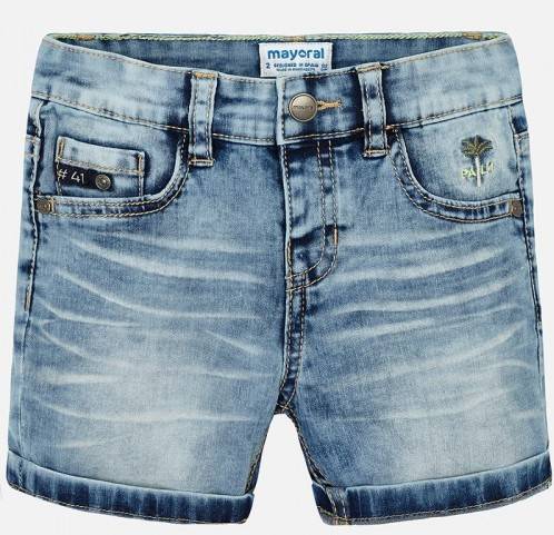 Bermudy jeans z kieszeniami   3233-21